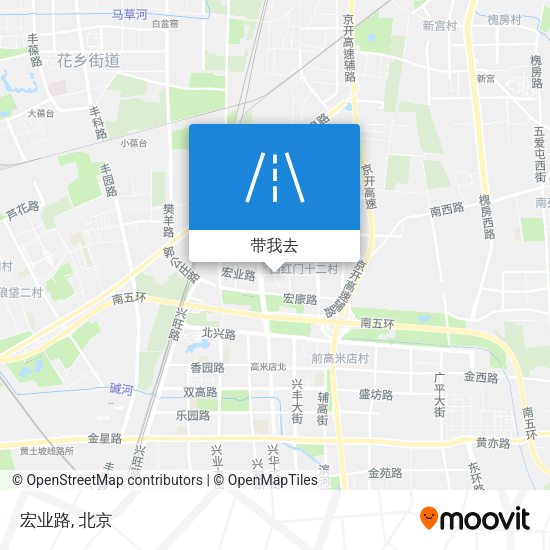 宏业路地图