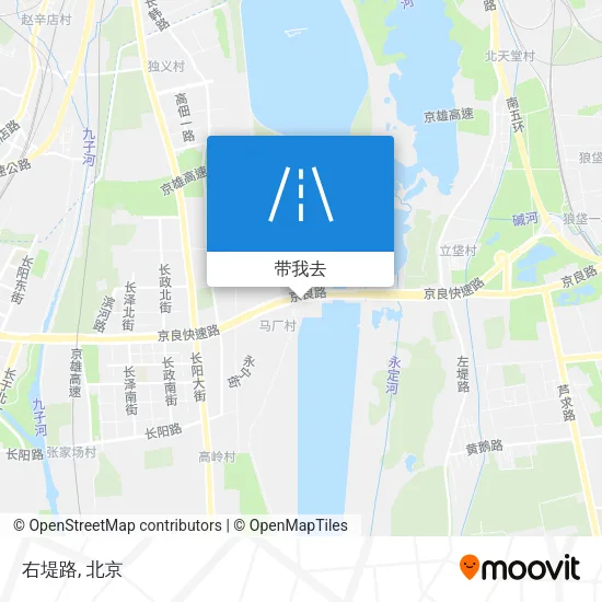 右堤路地图