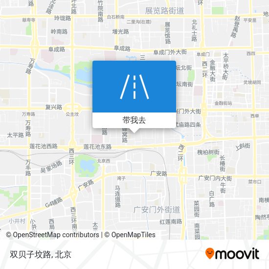 双贝子坟路地图