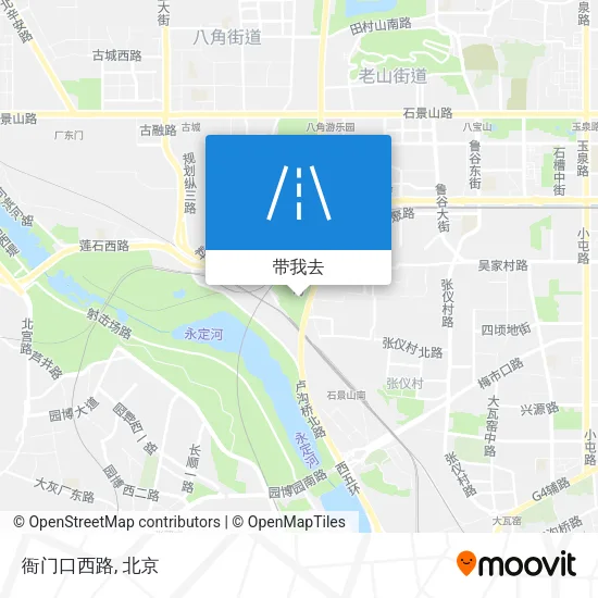 衙门口西路地图