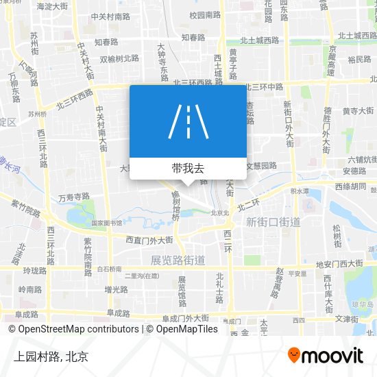 上园村路地图
