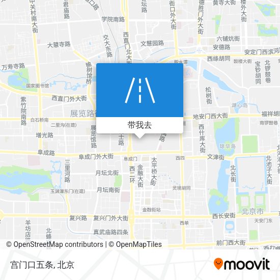 宫门口五条地图