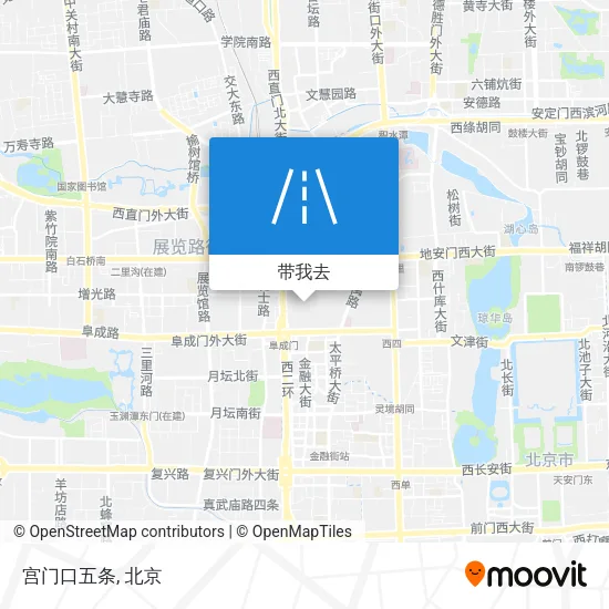 宫门口五条地图