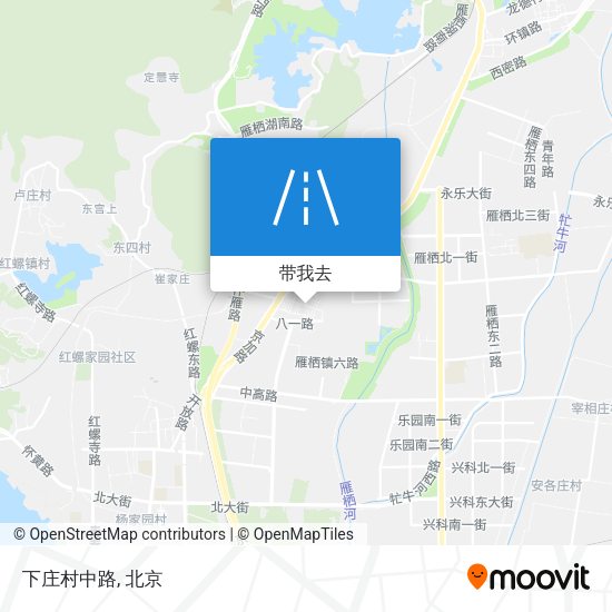 下庄村中路地图