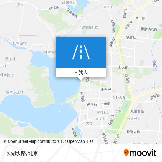 长副坝路地图