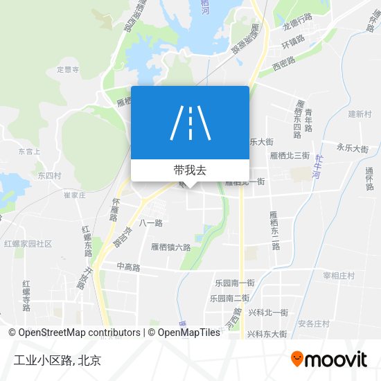 工业小区路地图