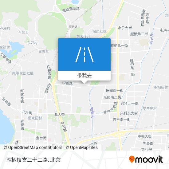 雁栖镇支二十二路地图