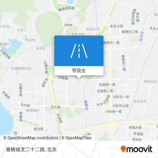 雁栖镇支二十二路地图