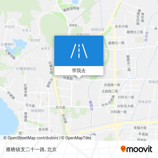 雁栖镇支二十一路地图