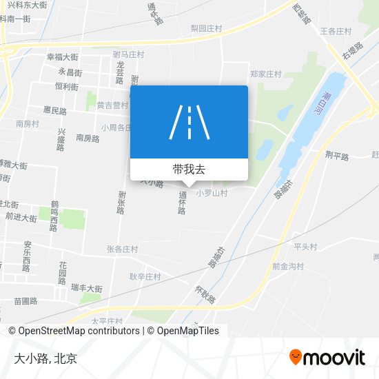 大小路地图