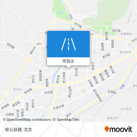 密云鼓楼地图