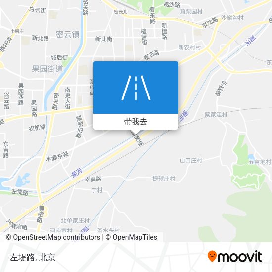 左堤路地图