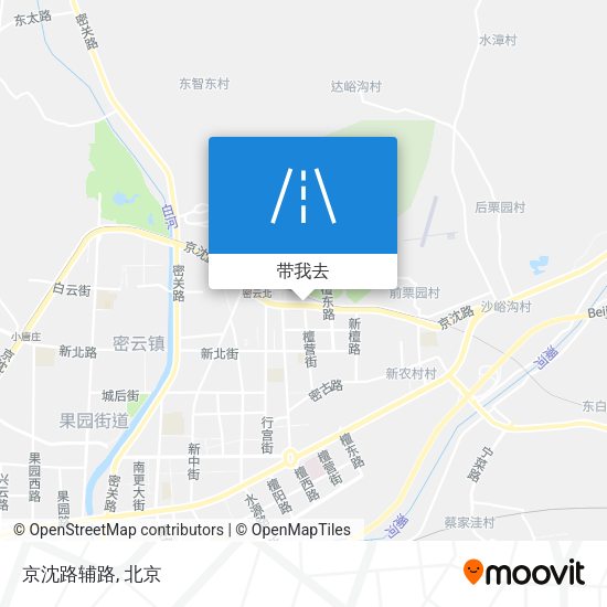 京沈路辅路地图