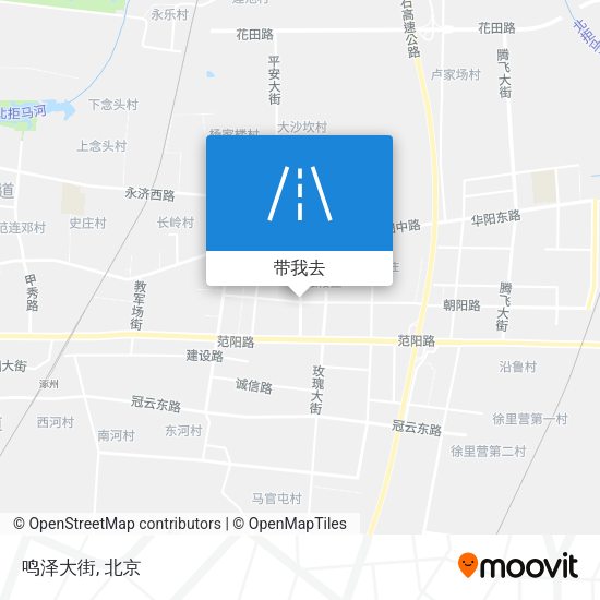 鸣泽大街地图