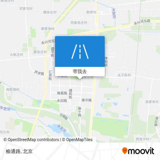 榆通路地图