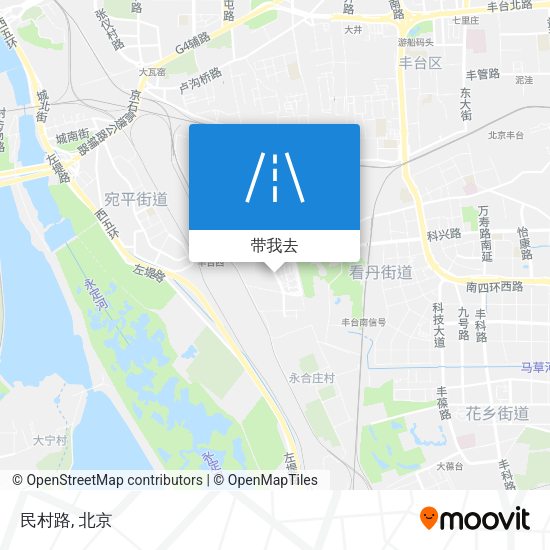 民村路地图