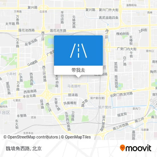 魏墙角西路地图