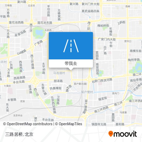 三路居桥地图