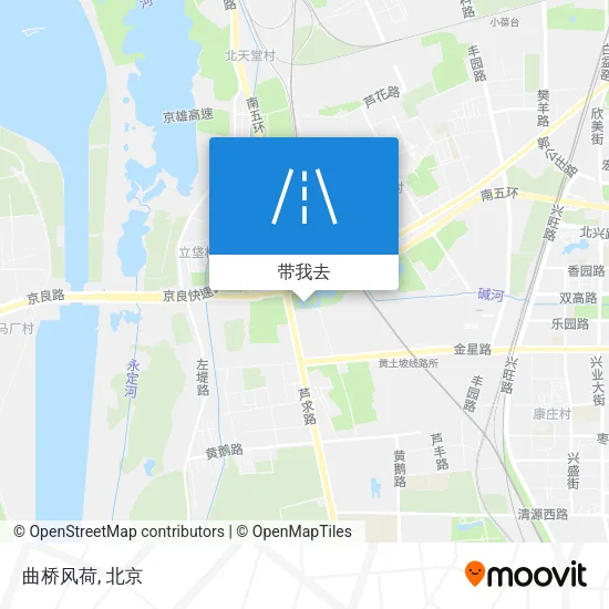 曲桥风荷地图