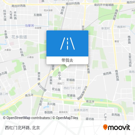 西红门北环路地图