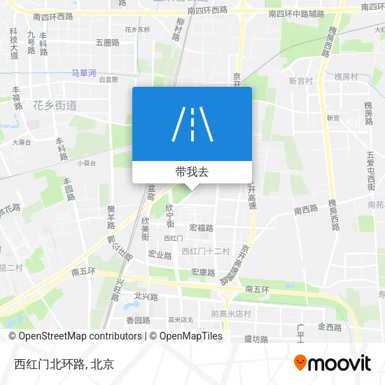 西红门北环路地图
