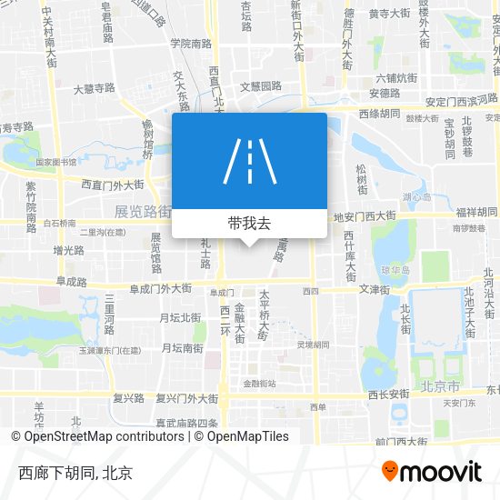 西廊下胡同地图