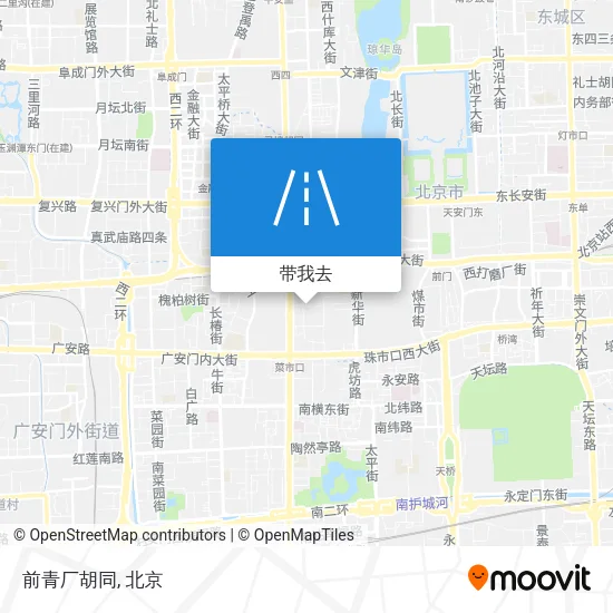 前青厂胡同地图