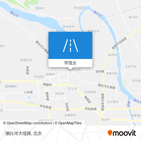 潮白河大堤路地图
