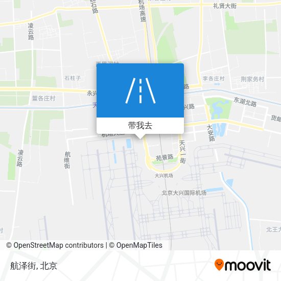 航泽街地图