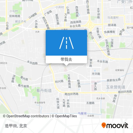 造甲街地图