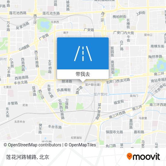 莲花河路辅路地图
