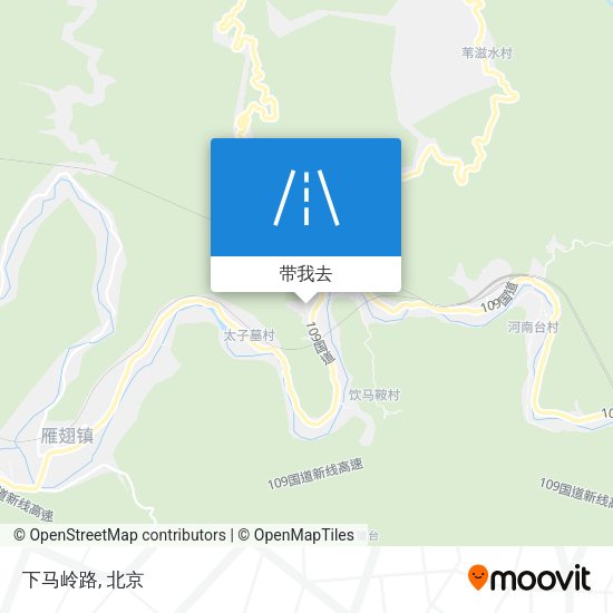 下马岭路地图