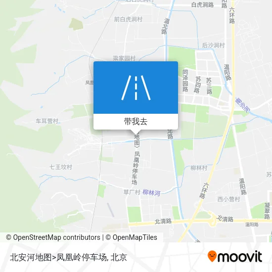 北安河地图>凤凰岭停车场地图