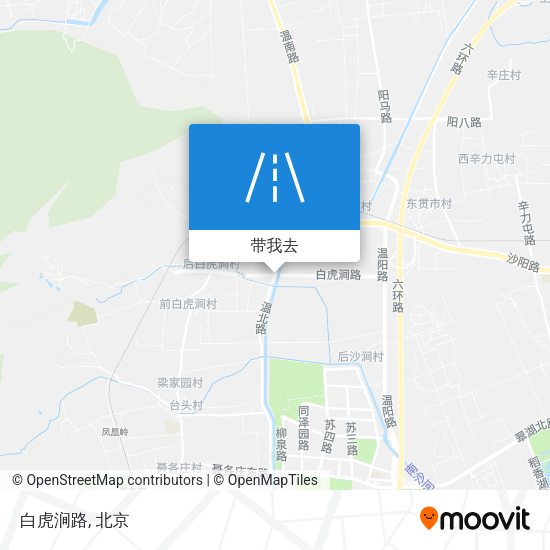 白虎涧路地图