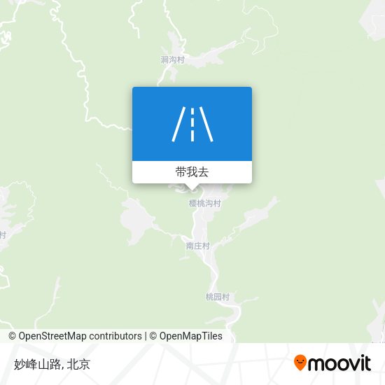 妙峰山路地图
