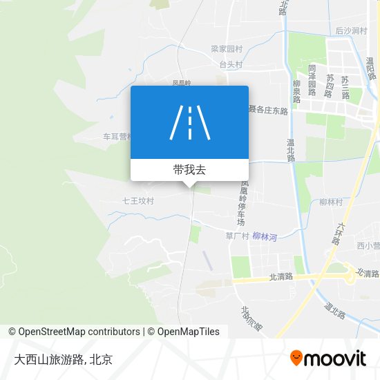 大西山旅游路地图