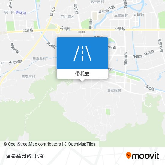温泉墓园路地图