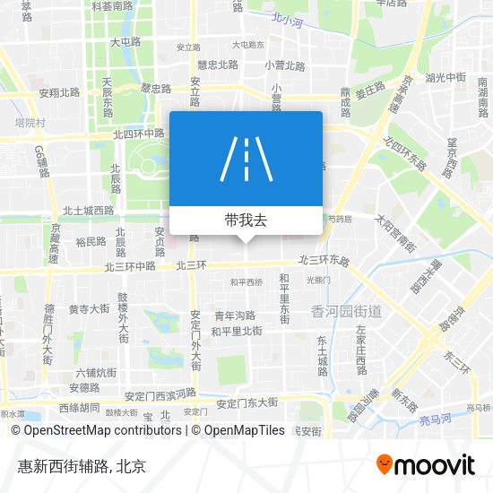 惠新西街辅路地图