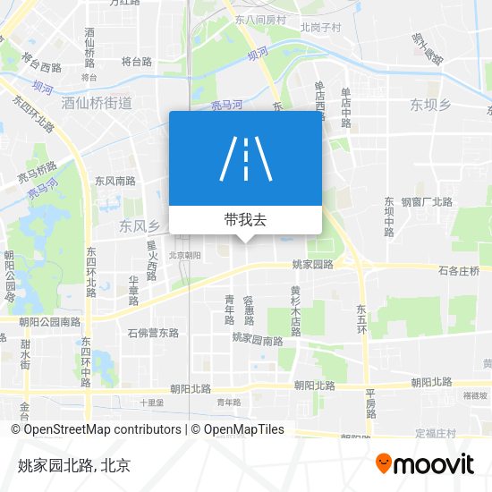 姚家园北路地图