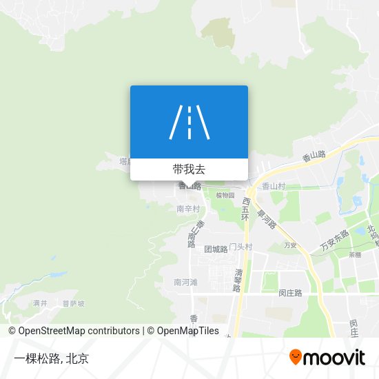 一棵松路地图