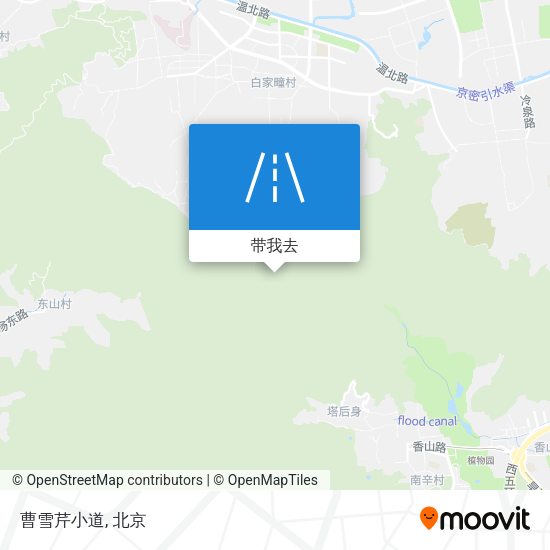 曹雪芹小道地图