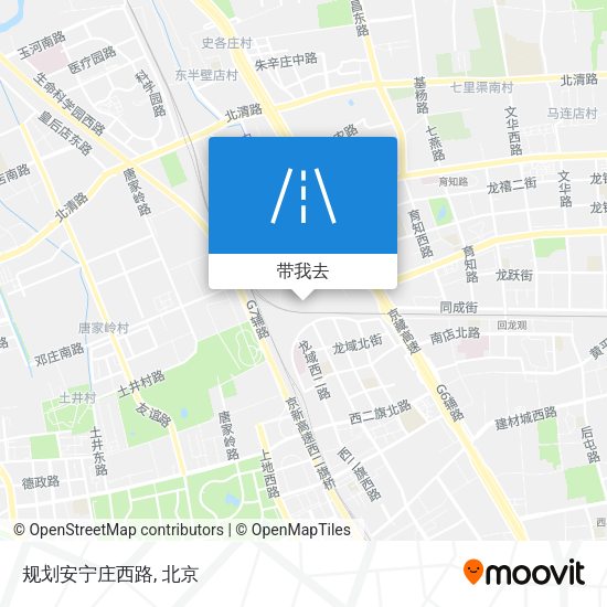 规划安宁庄西路地图