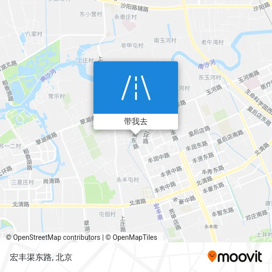宏丰渠东路地图