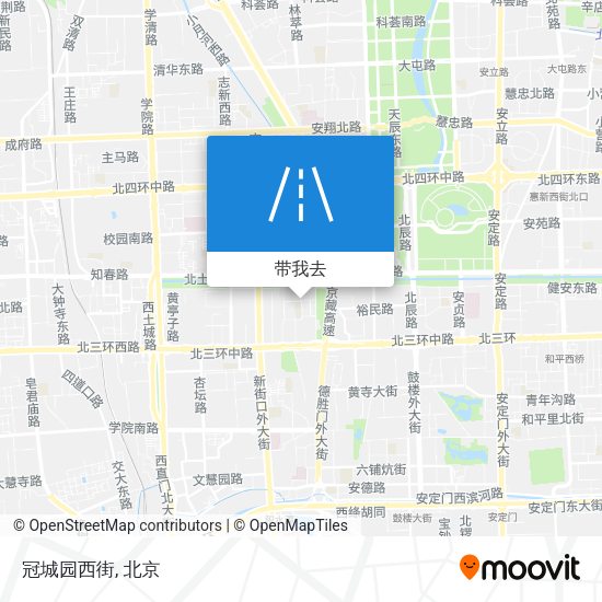 冠城园西街地图