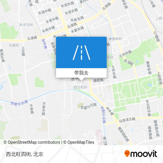 西北旺四街地图