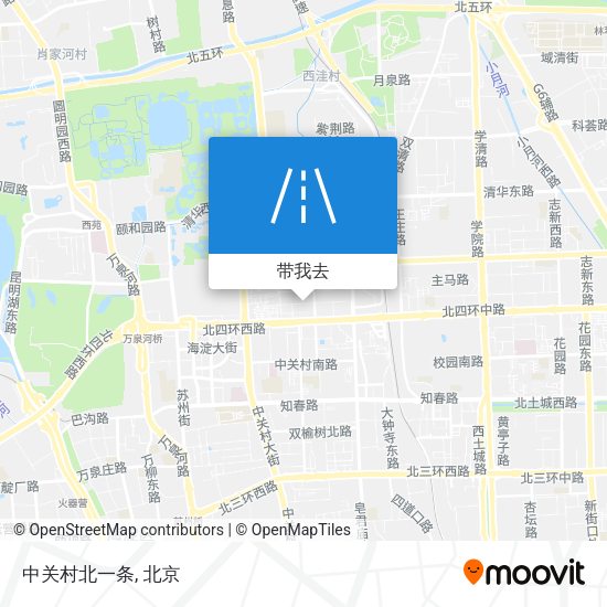 中关村北一条地图