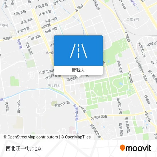 西北旺一街地图