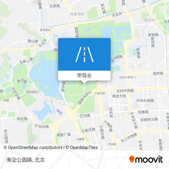 海淀公园路地图