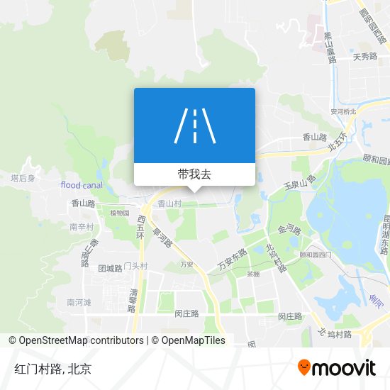 红门村路地图