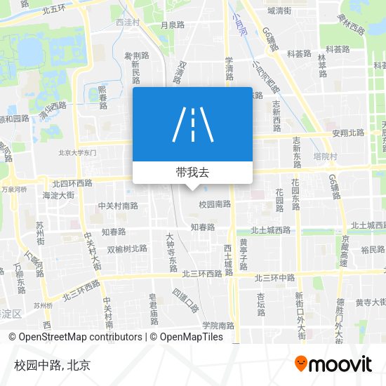 校园中路地图